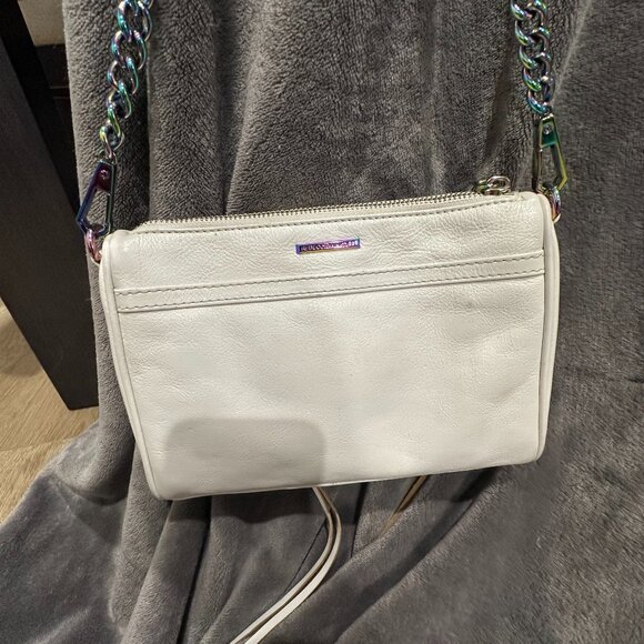 Rebecca Minkoff Women's Mini Mac Cross Body Bag - Bianco - Picture 5 of 13